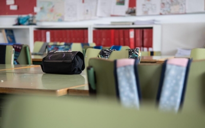 Una aula d'una escola sabadellenca/ Roger Benet